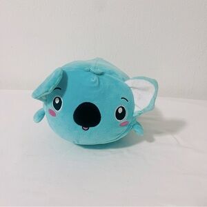 BMI Cozy Critters Blue Koala Animal Soft Plush Teal Collectible Toy EUC